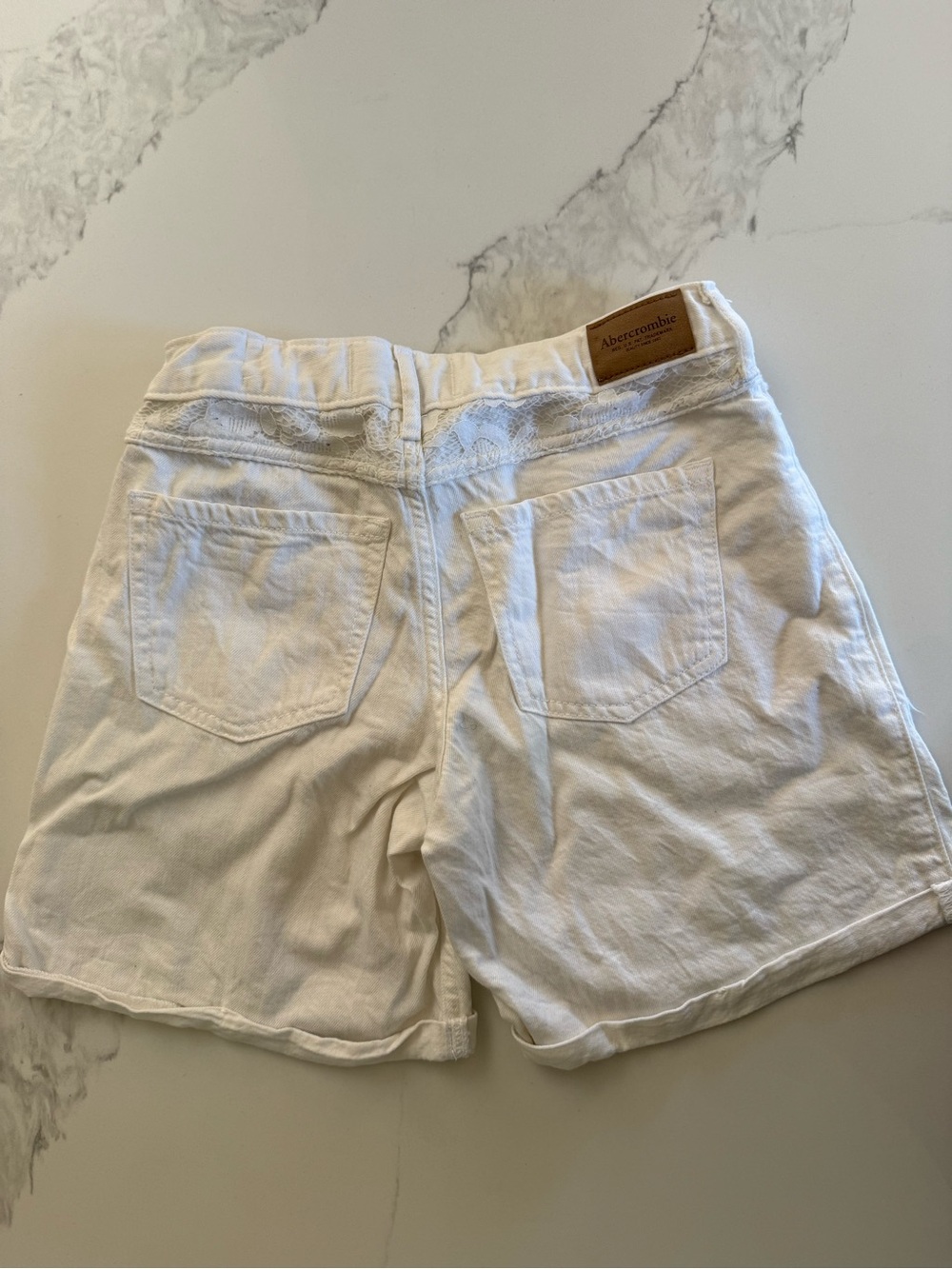 abercrombie kids White Cotton Shorts - Picture 4 of 5